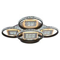 Светодиодная диммируемая люстра с ПДУ Profit Light 8053/4+1 WHT+BLK 296W