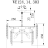 Подвесная люстра с лампочками Wertmark WE124.14.303+Lamps