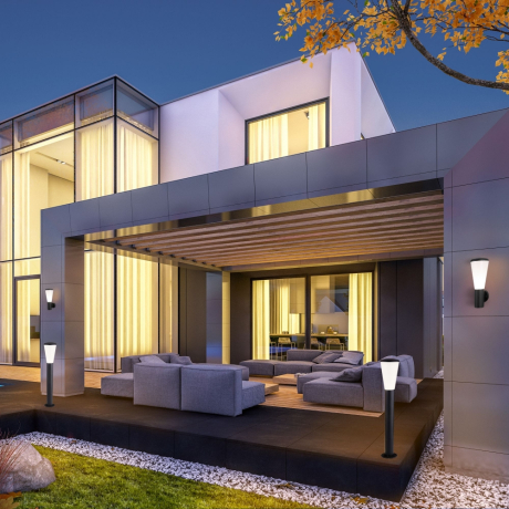 Ландшафтный светильник Elektrostandard 1417 TECHNO серый (a049714)