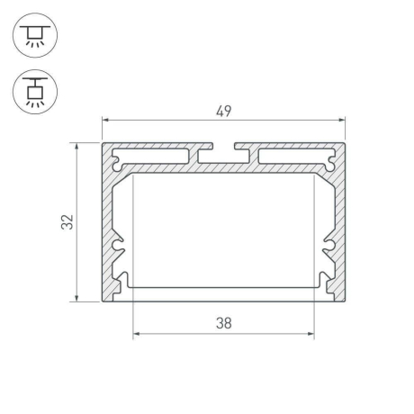 Короб универсальный Arlight SL-LINE 027988