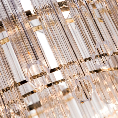 Подвесная люстра в спальню с 8 LED лампами. Комплект от Lustrof №282296-709120