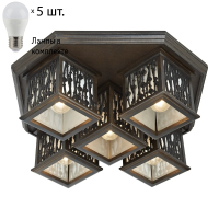 Потолочный светильник с лампочками Velante 593-727-05+Lamps