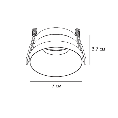 Встраиваемый светильник Arte Lamp Ducre A8094PL-1WH