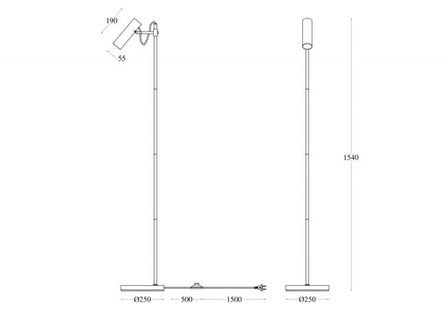 Торшер Maytoni Bansky MOD129FL-01B