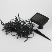 3.8*0.5м. Садовая гирлянда Бахрома холодный свет Эра на солнечной батарее ERASF22-29 (Б0053373)