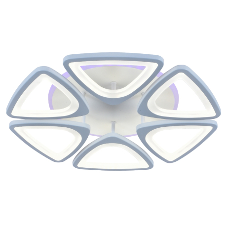 Светодиодная люстра с ПДУ Profit Light 8064/6 WHT 120W+8W RGB