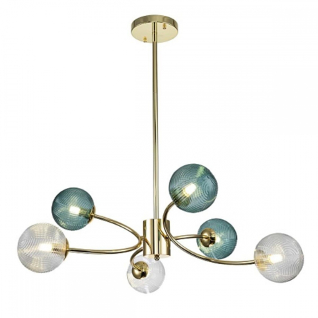 Люстра на штанге Indigo Selva 11032/6R Gold