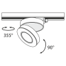 Однофазный LED светильник 12W 4000К для трека Maytoni Track TR006-1-12W3K-B4K