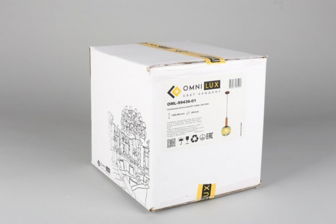 Светильник подвесной с лампочкой Omnilux OML-99436-01+Lamps