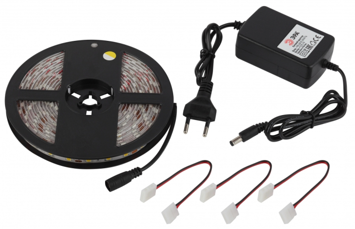 5050kit-14,4-60-12-IP65-2700-5m  ЭРА Комплект светодиодной ленты 5050kit-14,4-60-12-IP65-2700-5m Б0043069