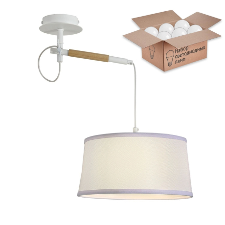 Настенно-потолочный светильник с лампочкой  F-Promo Eureka 3005-1P+Lamps А60