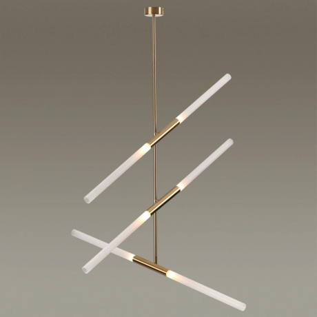 Люстра на штанге со светодиодными лампочками G9, комплект от Lustrof. №303976-647437