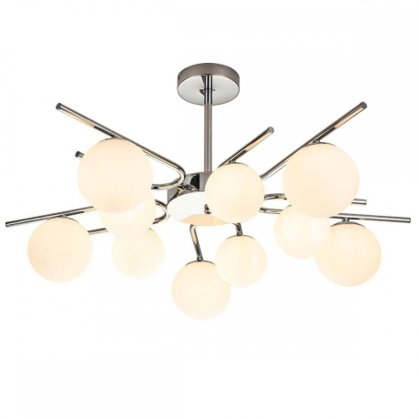 Люстра на штанге Escada Sphere 642/10P Silver
