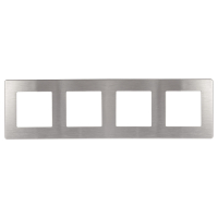 Рамка 4-постовая ЭРА 12 сатин алюминий 12-5104-03 Б0052531