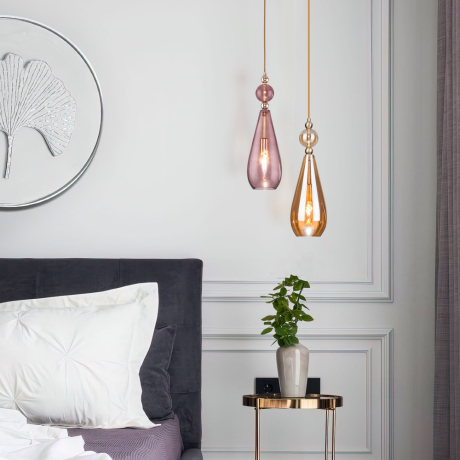 Подвесной светильник Eurosvet Ilario 50202/1 янтарный (a051706)