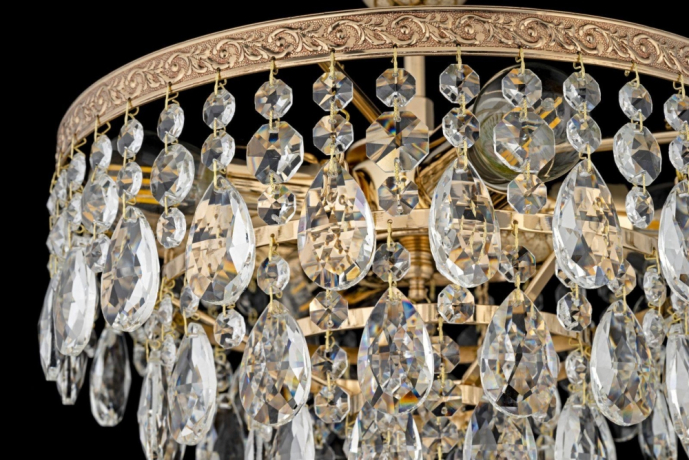 Люстра потолочная с Led лампочками в комплекте Arti Lampadari Castellana E 1.3.30.601 G+Lamps