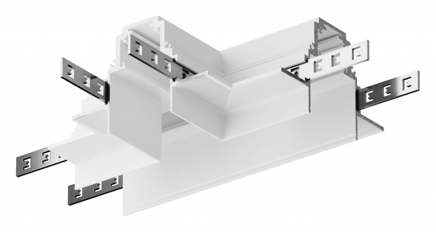 Соединитель T-образный для треков накладных Maytoni Technical Accessories for tracks Gravity TRA010CT-42W