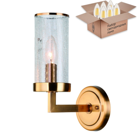 Бра с лампочкой Favourite Assembly 2060-1W+Lamps E14 Свеча