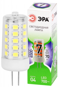 Нарушена упаковка! <841743> Лампочка светодиодная ЭРА GREEN LINE LED G4-JC-7W-865-12V GL G4 7Вт капсула холодный дневной свет Б0067194