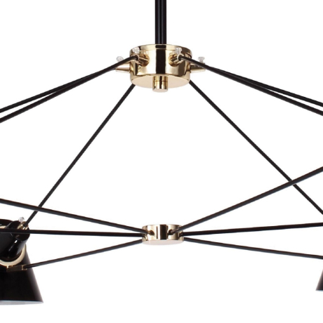 Люстра на штанге с лампочками Favourite Eimer 1512-6P+Lamps E14 P45