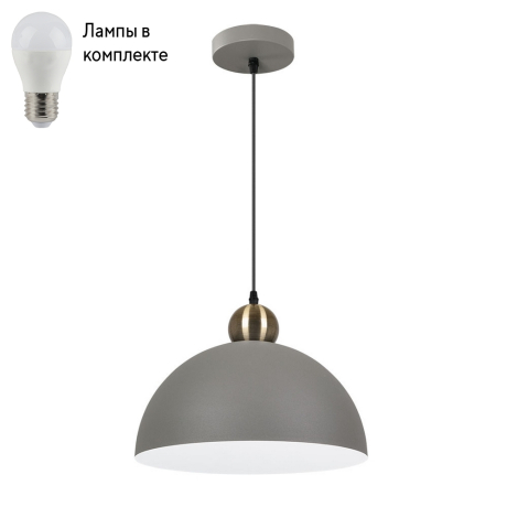Подвесной светильник с лампочкой Arte lamp A7053SP-1GY+Lamps