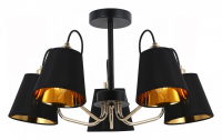 Люстра на штанге ILLUMICO  IL6120-5COU-79 BK GD