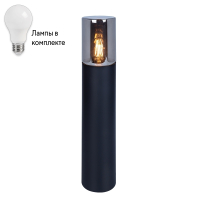 Уличный ландшафтный фонарь с лампочкой Arte lamp A6215PA-1BK+Lamps