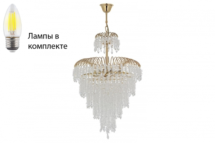 Люстра подвесная с лампочками Arti Lampadari Sardinia E 1.5.50.105 G+Lamps
