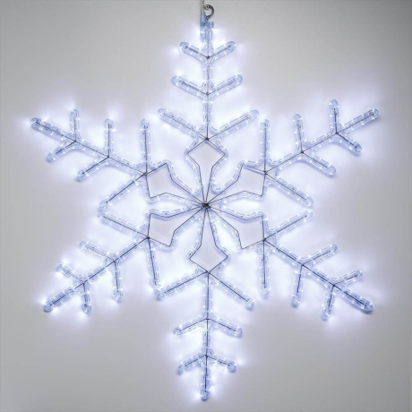 Светодиодная фигура Снежинка холодный свет Ardecoled ARD-Snowflake-M3-920X920-432Led White (25306)