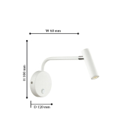 1961-1W Светодиодный спот Favourite Murum