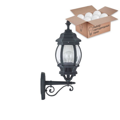 Уличный настенный светильник с лампочкой Favourite Paris 1806-1W+Lamps А60