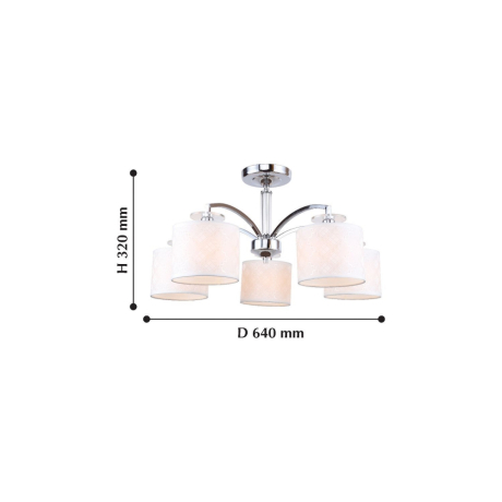 2199-5U Потолочная люстра F-Promo Modum