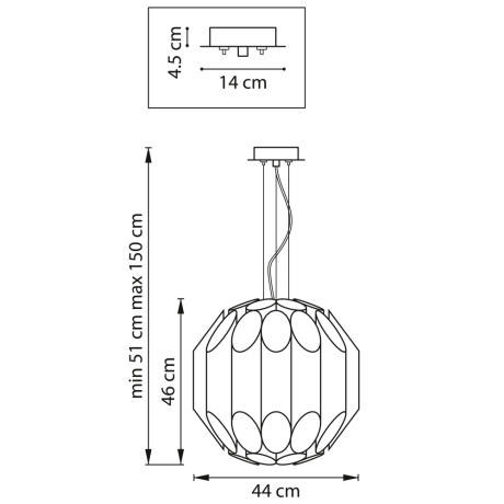 Люстра с Led лампочками в комплекте Lightstar 720447+Lamps