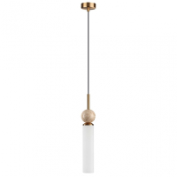 6625/1 MIDCENT ODL25 Подвесной светильник бежевый/металл/травертин IP20 1*E14 40W 220V LOLLA ODEON LIGHT