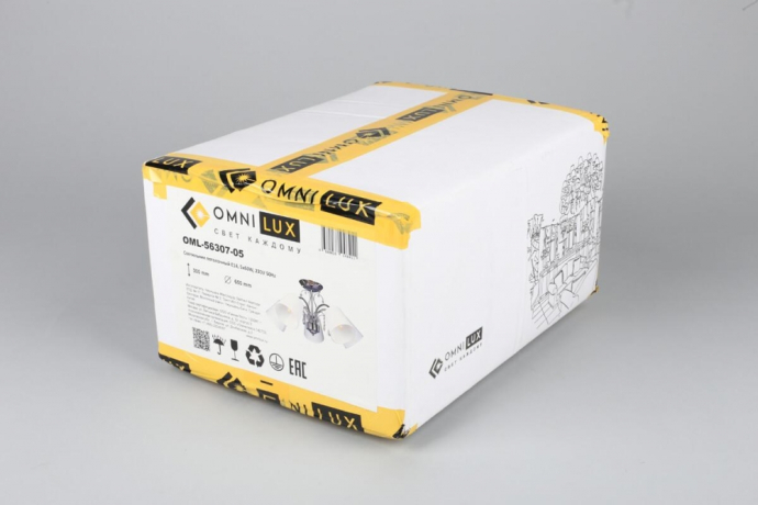 Люстра потолочная с лампочками Omnilux OML-56307-05+Lamps