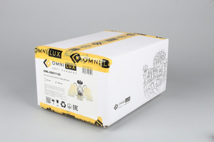 Люстра потолочная с лампочками Omnilux OML-56617-05+Lamps