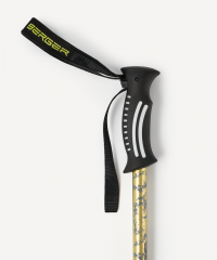 Нарушена упаковка! <772205> Треккинговые палки Travel Pacemaker, 65-135 см, 3-секционные, светло-серый/лайм Berger ЦБ-00004475