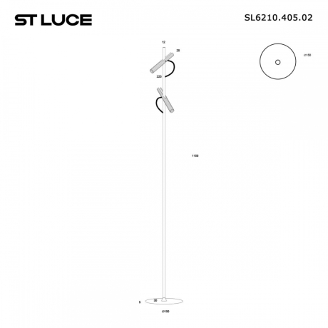 Торшер ST Luce Lilt SL6210.405.02