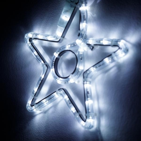 Светодиодная фигура Звездочка холодный свет Ardecoled ARD-Star-M4-200X220-36Led White (34263)