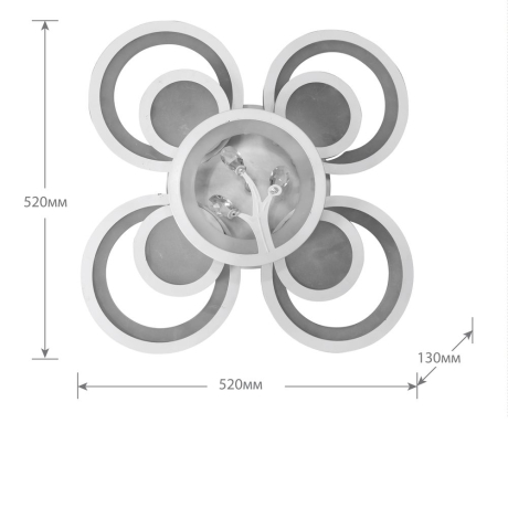 Потолочная светодиодная люстра с управлением Wi-Fi Camelion LCL-1018 (14626)