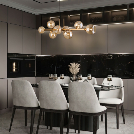 Подвесной светильник Eurosvet Roger 70113/8 янтарный