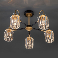 Люстра на штанге Eurosvet Tenia 70090/5 черный a045144