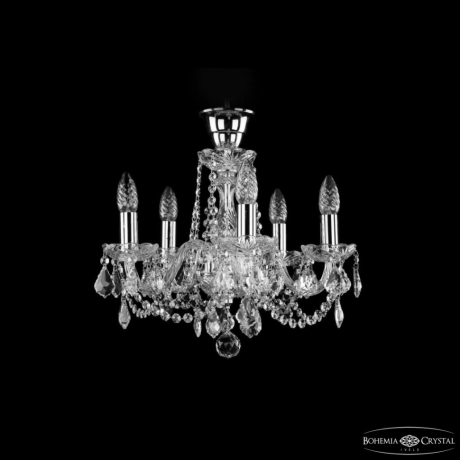 Подвесной светильник Bohemia Ivele Crystal 1402 1402/5/141 Ni Leafs Tube