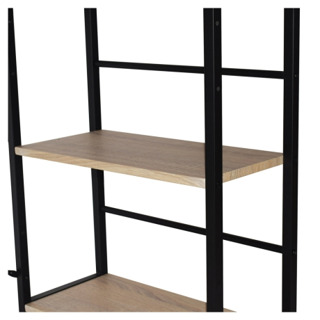 Нарушена упаковка!  <269680> Стол на металлокаркасе BRABIX "LOFT CD-005",1200х520х1200 мм, 3 полки, цвет дуб натуральный, 641223 (641223)