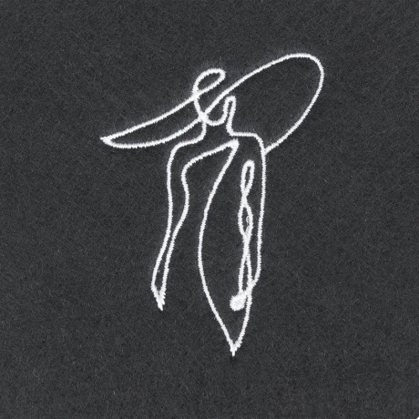 420137 Салфетка для сервировки декоративная (плейсмат) LAKANDAVA, L450, B300, H3, полиэстер, черный, белый Eglo