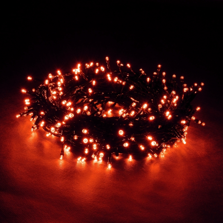 Нарушена упаковка.  <295888> 10м. Электрогирлянда ''Нить'' 100LED (красный) IP20 Vegas  55065