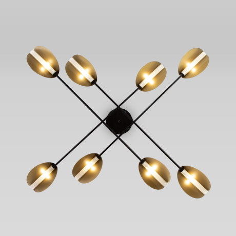 Потолочный светильник 70148/8 черный/золото Eurosvet (a062043)