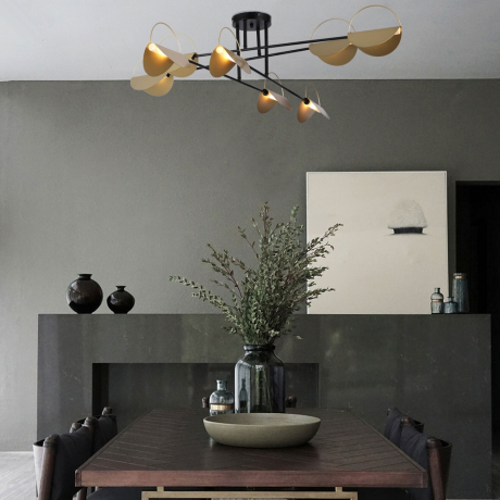 Потолочный светильник 70148/8 черный/золото Eurosvet (a062043)