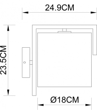 Бра с лампочкой Arte lamp A5031AP-1SS+Lamps