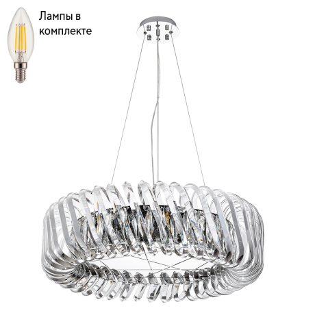 Люстра подвесная с лампочками DIVINARE 7568/02 LM-12+Lamps